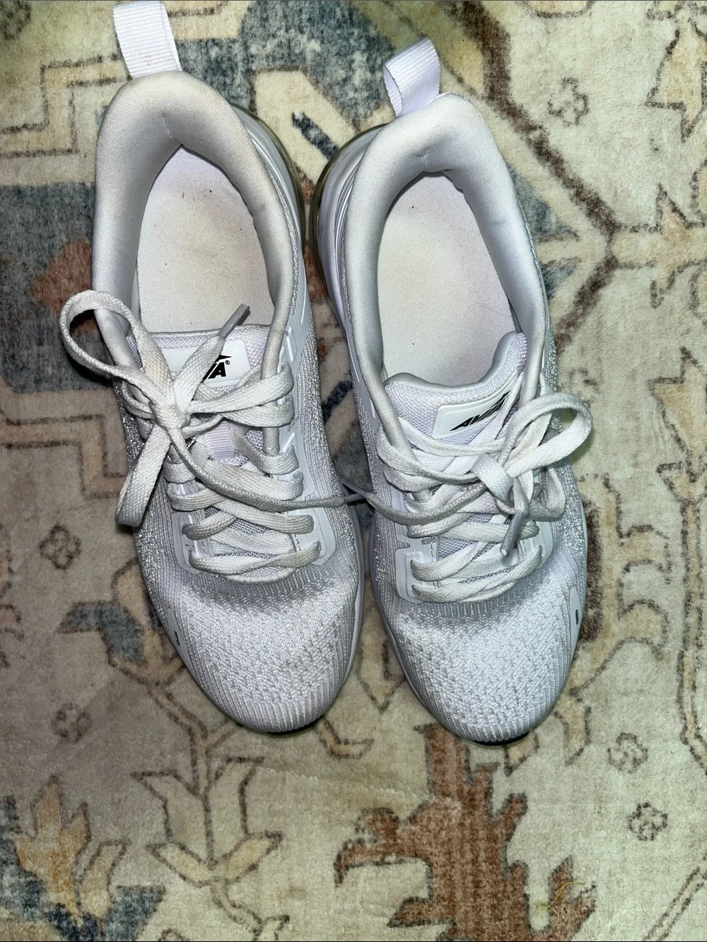 Avia White Mesh Air-Cushion Kids Sneakers